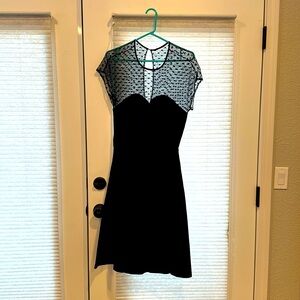 Black Gowntown Sweetheart neckline 1950s dress xl